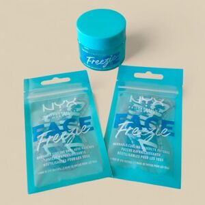 NYX Face Freezie Bundle Cooling Primer Moisturizer + 2 Reusable Eye Patch Sets